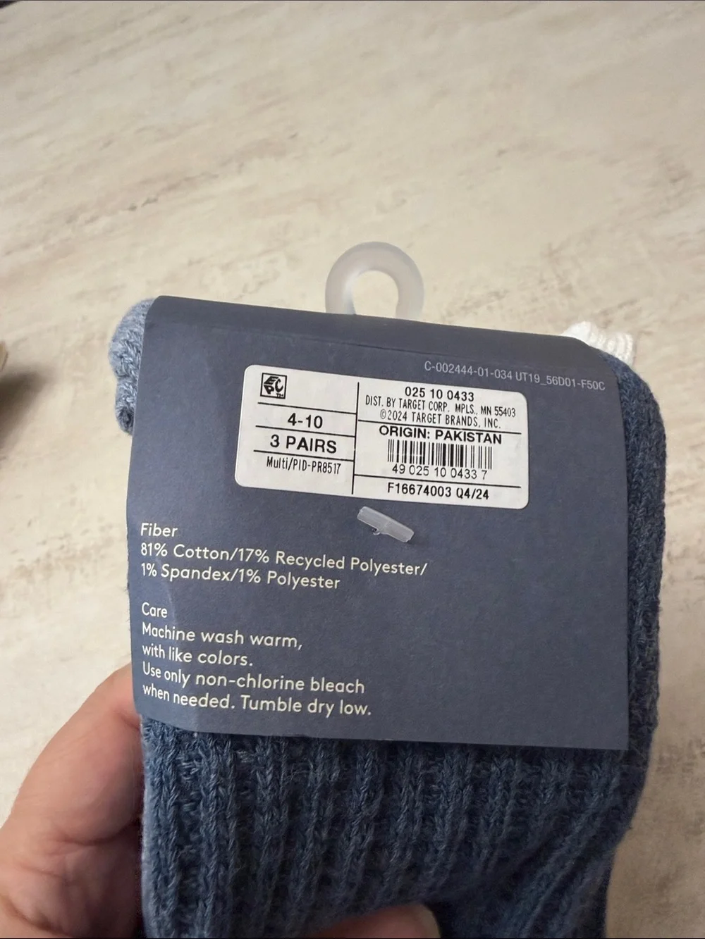Universal Thread White & blue crew Sock 3-Pack